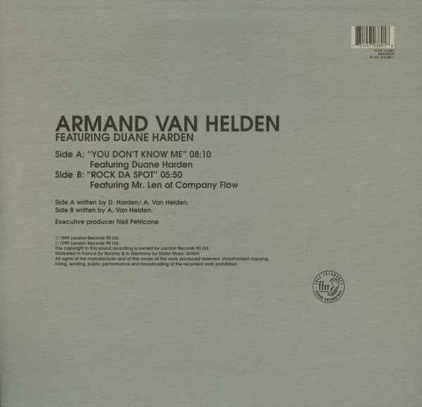 Armand Van Helden Featuring Duane Harden-1