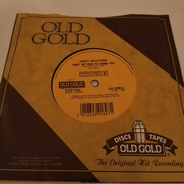 Can't Get Used To Losing You / Can't Take My Eyes Off You-0 Andy Williams-0