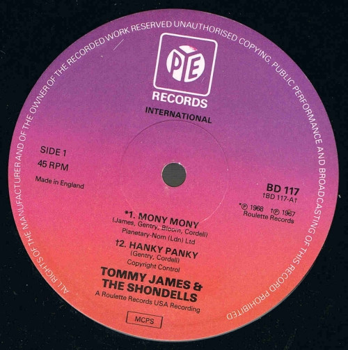 Mony Mony-0 Tommy James & The Shondells-0