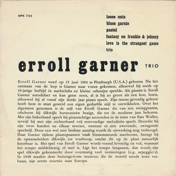 Erroll Garner Trio-1