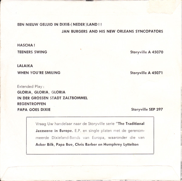 Jan Burgers And His The New Orleans Syncopators-1