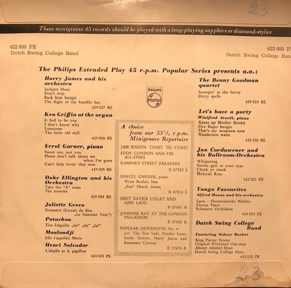 The Dutch Swing College Band With Sidney Bechet-1