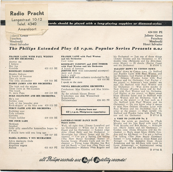 Juliette Gréco - Patachou - Mouloudji - Henri Salvador-1