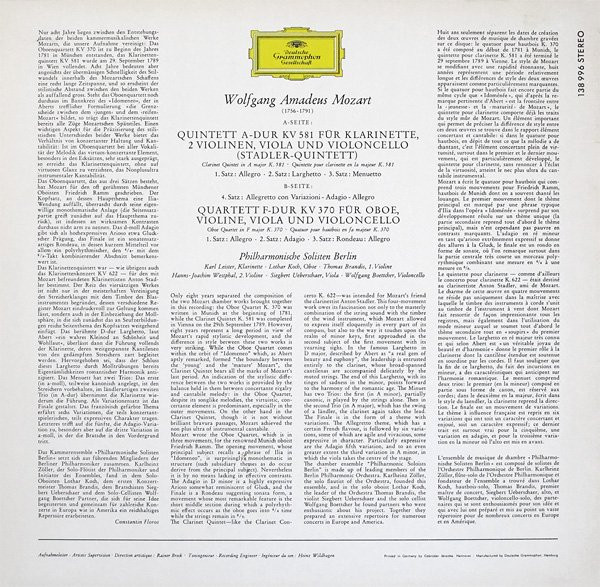 Wolfgang Amadeus Mozart, Philharmonische Solisten Berlin-1