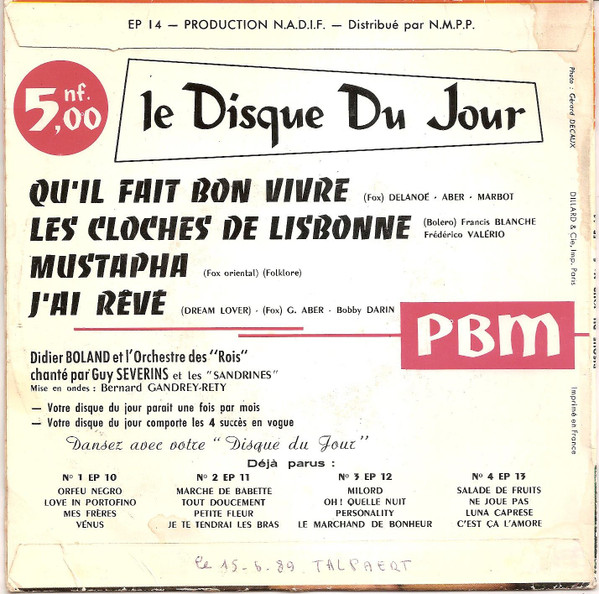 Didier Boland Et L'Orchestre Des Rois Avec Guy Severyns Et Les Sandrines-1