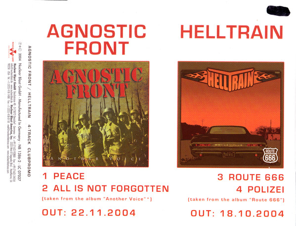 Peace / Route 666-0 Agnostic Front / Helltrain-0