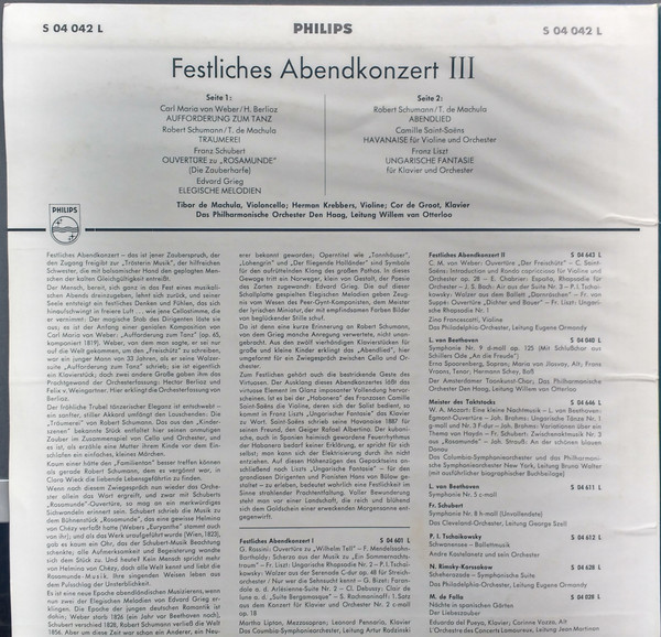 Tibor De Machula, Herman Krebbers, Cor de Groot, The Hague Philharmonic, Willem Van Otterloo-1