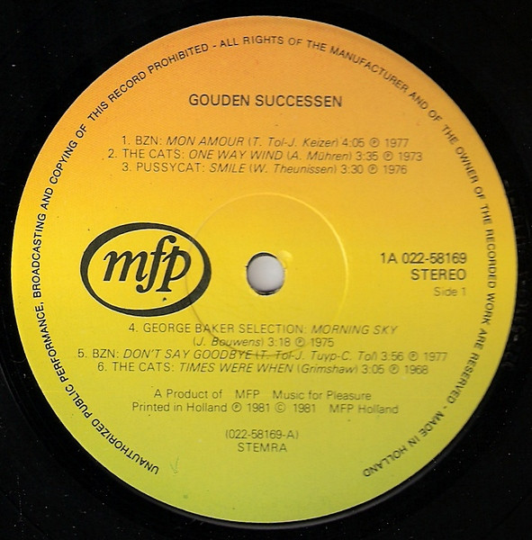 BZN, The Cats, George Baker Selection, Pussycat (2)-1