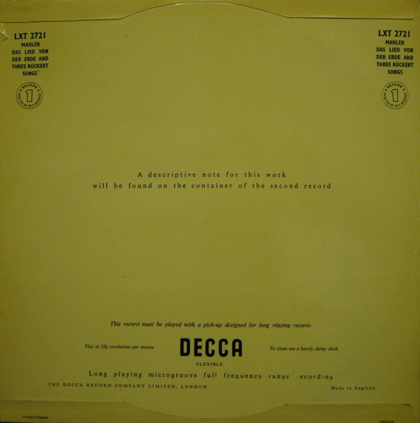 Gustav Mahler, Kathleen Ferrier, Julius Patzak, Bruno Walter, Wiener Philharmoniker-1