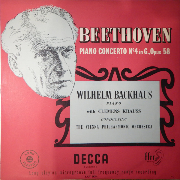 Ludwig Van Beethoven - Wilhelm Backhaus With Wiener Philharmoniker Conducted By Clemens Krauss-0