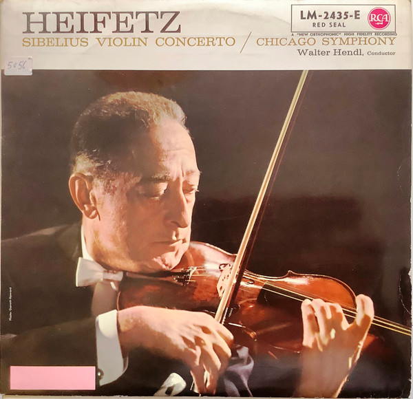 Jascha Heifetz : Jean Sibelius / Chicago Symphony Orchestra, Walter Hendl-0