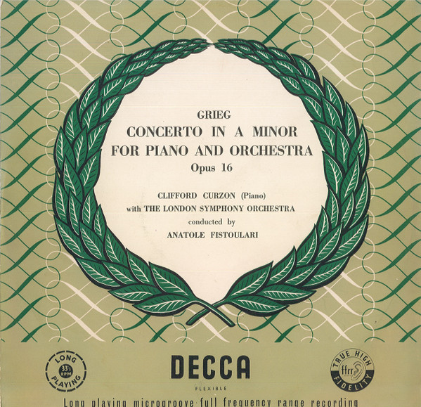 Edvard Grieg - Clifford Curzon (Piano) With London Symphony Orchestra Conducted By Anatole Fistoulari-0