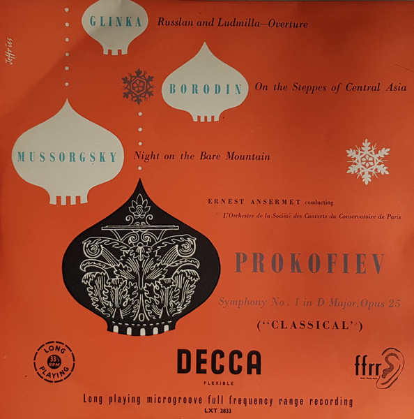 Sergei Prokofiev, Mikhail Ivanovich Glinka, Alexander Borodin, Modest Mussorgsky, Orchestre De La Société Des Concerts Du Conservatoire, Ernest Ansermet-0