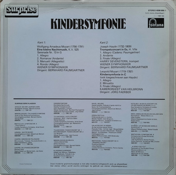 Joseph Haydn, Leopold Mozart, Wolfgang Amadeus Mozart, Wiener Symphoniker, Bernhard Paumgartner, Harry Sevenstern, Württembergisches Kammerorchester, Jörg Faerber-1