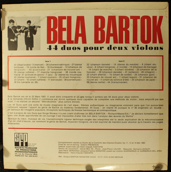 Béla Bartók - Jacques-Francis Manzone - Jean-René Gravoin-1