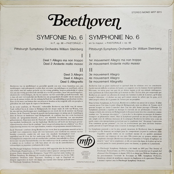 Beethoven* - Steinberg*, The Pittsburgh Symphony Orchestra*-1