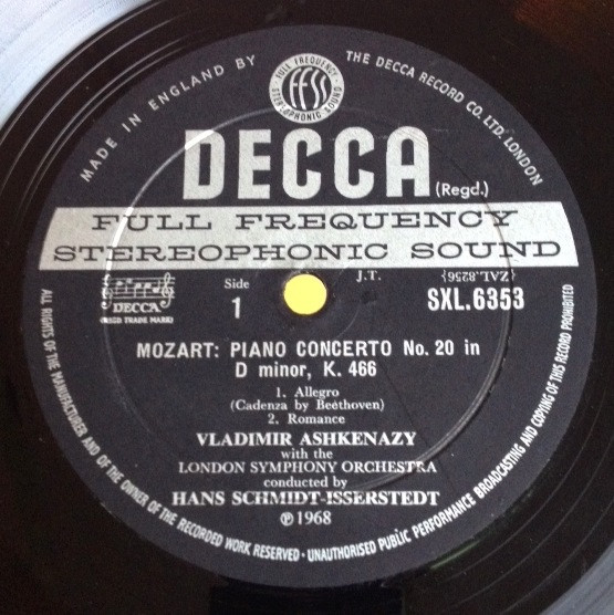 Wolfgang Amadeus Mozart - Vladimir Ashkenazy, London Symphony Orchestra, Hans Schmidt-Isserstedt-1