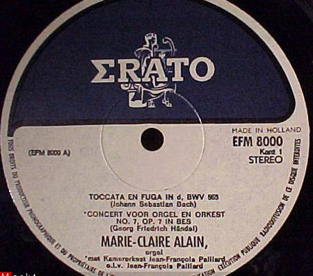 Bach*, Händel*, Haydn*, Mozart* - Marie-Claire Alain, Het Kamerorkest Jean-François Paillard*-1