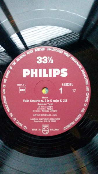 Wolfgang Amadeus Mozart - Arthur Grumiaux - Sir Colin Davis-1