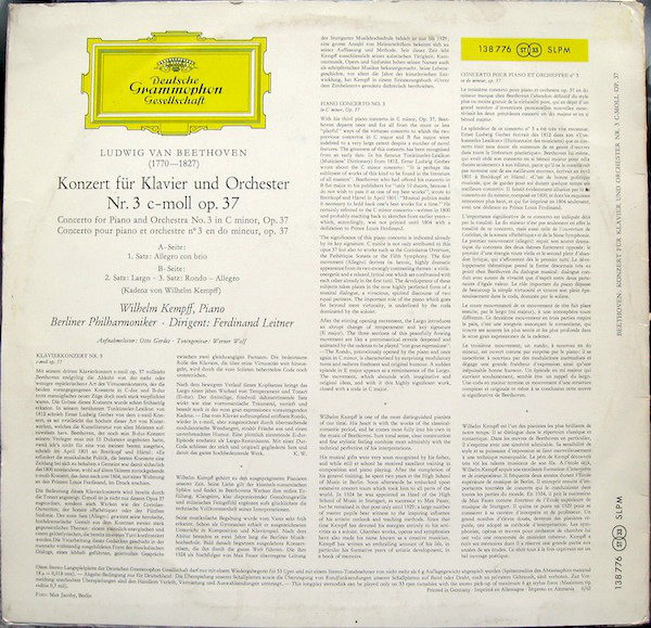 Ludwig van Beethoven – Wilhelm Kempff · Berliner Philharmoniker · Ferdinand Leitner-1