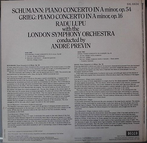 Robert Schumann & Edvard Grieg, Radu Lupu, London Symphony Orchestra, André Previn-1