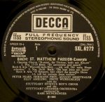 Johann Sebastian Bach, Peter Pears - Hermann Prey - Elly Ameling - Fritz Wunderlich - Tom Krause - Marga Höffgen, Stuttgarter Kammerorchester, Stuttgarter Hymnus-Chorknaben, Karl Münchinger-2