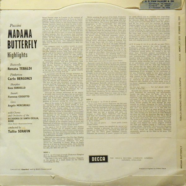 Giacomo Puccini - Renata Tebaldi · Carlo Bergonzi · Tullio Serafin-1