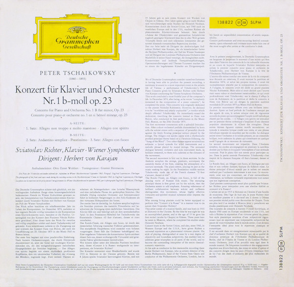 Sviatoslav Richter ∙ Herbert von Karajan, Pyotr Ilyich Tchaikovsky, Wiener Symphoniker-1