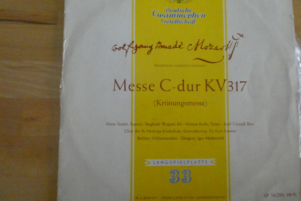 Wolfgang Amadeus Mozart – Berliner Philharmoniker Dirigent: Igor Markevitch-0