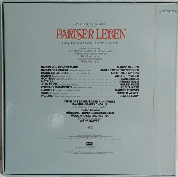 Jacques Offenbach - Chor Des Bayerischen Rundfunks, Münchner Rundfunkorchester, Willy Mattes-1