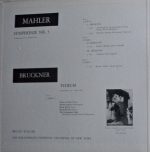 Mahler*, Bruckner*, Bruno Walter, The Philharmonic-Symphony Orchestra Of New York*-1