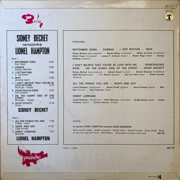 Sidney Bechet Rencontre Lionel Hampton-1