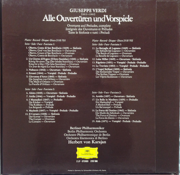 Verdi* · Berliner Philharmoniker, Herbert Von Karajan-1