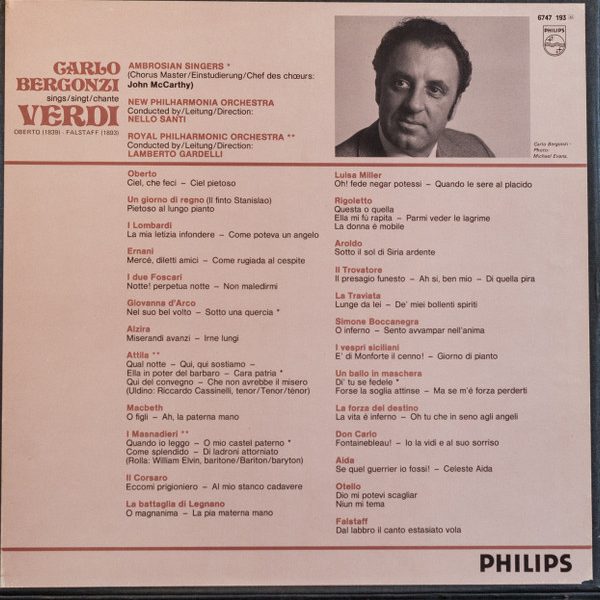 Carlo Bergonzi, Giuseppe Verdi-1