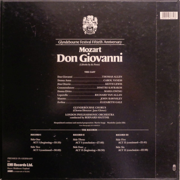 Mozart*, Thomas Allen, Carol Vaness, Maria Ewing, Elizabeth Gale, Keith Lewis (4), Richard Van Allan, John Rawnsley, Dmitri Kavrakos*, The Glyndebourne Chorus*, London Philharmonic Orchestra, Bernard Haitink-1