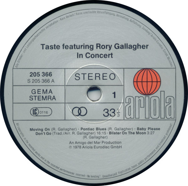 Taste (2) Featuring Rory Gallagher-1