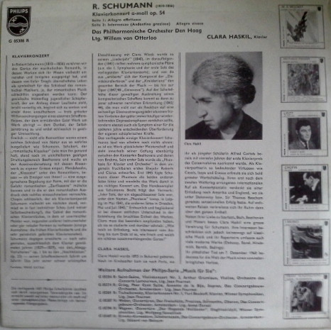 Clara Haskil, Philharmonisches Orchester Den Haag*, Schumann*-1