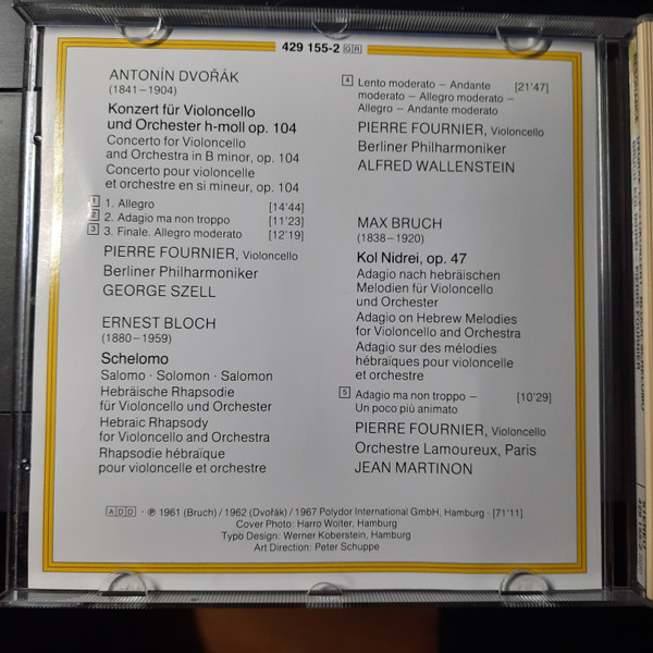 Dvořák*, Bruch*, Bloch*, Pierre Fournier-1