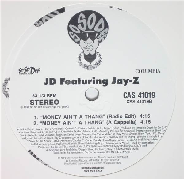 Money Ain't A Thang-0 JD* Featuring Jay-Z-0