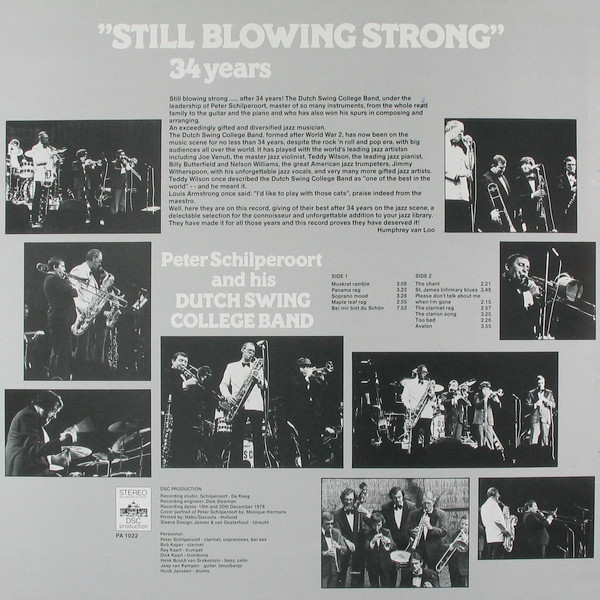 Peter Schilperoort And His Dutch Swing College Band*-1