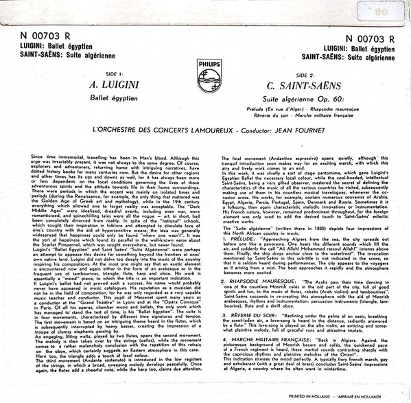 Alexandre Luigini . Camille Saint-Saëns . Jean Fournet-1