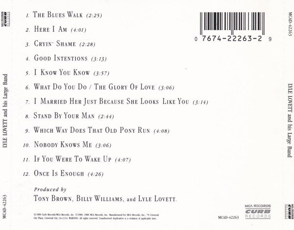 Lyle Lovett And His Large Band-1