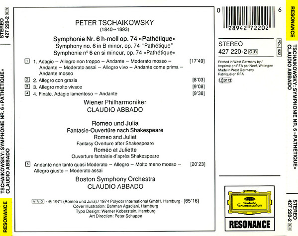 Peter Tschaikowsky* - Claudio Abbado-1