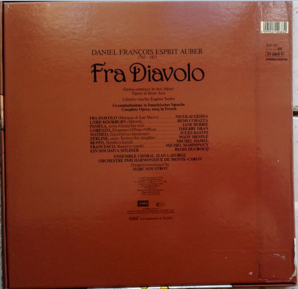 Auber*, Orchestre Philharmonique De Monte-Carlo, Marc Soustrot, Nicolai Gedda, Mady Mesplé-1