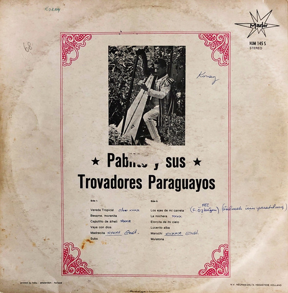 Pablito Y Sus Trovadores Paraguayos-1