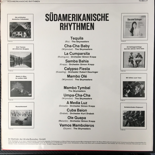 Orchester Simon Krapp, Orchester Hubert Deuringer, Orchester Kurt Drabek Und The Skymasters-1