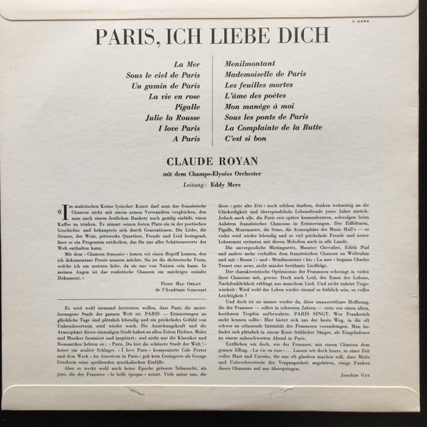 Claude Royan, Orchestre Des Champs Elysées-1