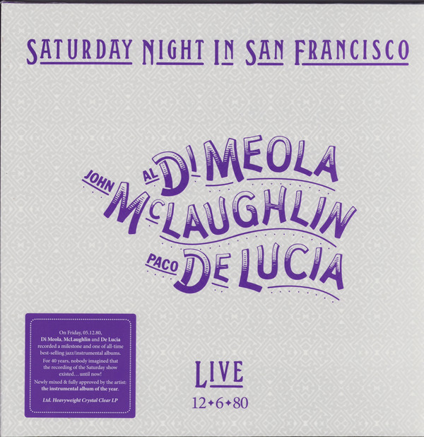 Saturday Night In San Francisco-0 Al Di Meola, John McLaughlin, Paco De Lucía-0