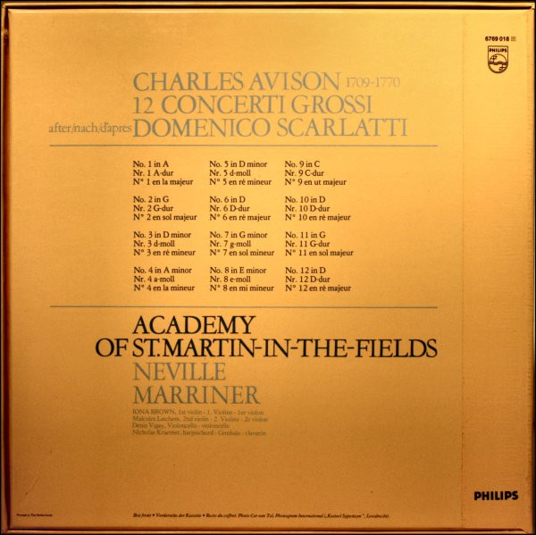 Charles Avison - Academy Of St. Martin-in-the-Fields*, Neville Marriner*-1