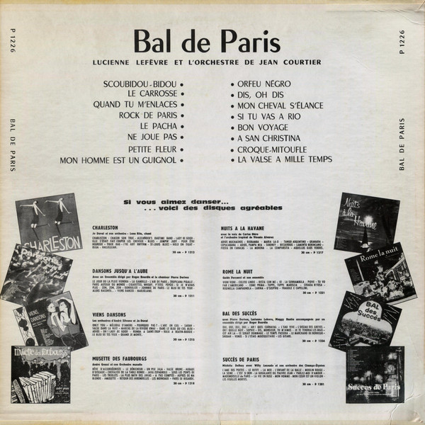 L'Orchestre Jean Courtier Avec Lucienne Lefevre-1